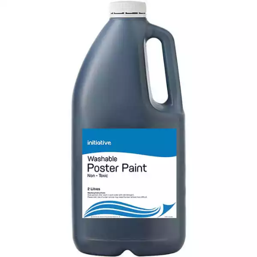 Picture of INITIATIVE WASHABLE POSTER PAINT 2 LITRE BLACK