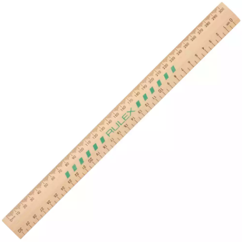 Picture of CELCO RULER UNPOLISHED WOOD 300MM