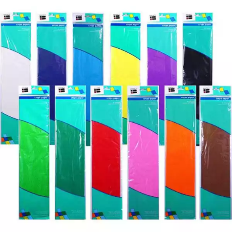 Picture of BRENEX CREPE PAPER 2500 X 500MM ASSORTED PACK 12