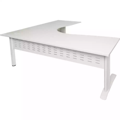 Picture of RAPID SPAN CORNER WORKSTATION METAL MODESTY PANEL 1800 X 1800 X 700MM WHITE