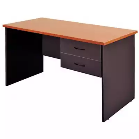 Picture of OXLEY STUDENT DESK WITH TWO DRAWERS 1200 X 600 X 730MM BEECH/IRONSTONE