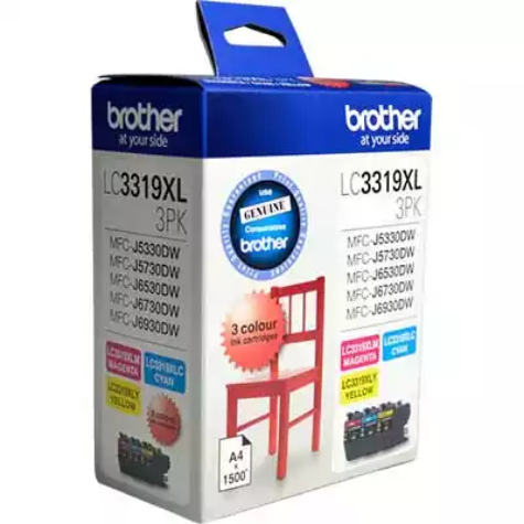 Picture of BROTHER LC3319XL3PK INK CARTRIDGE HIGH YIELD VALUE PACK CYAN/MAGENTA/YELLOW