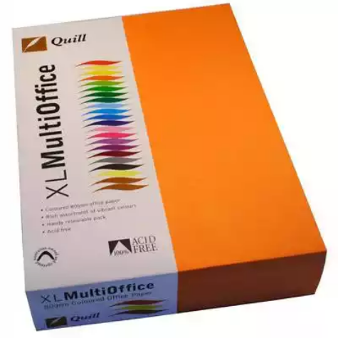 Picture of QUILL COLOURED A4 COPY PAPER 80GSM ORANGE PACK 500 SHEETS