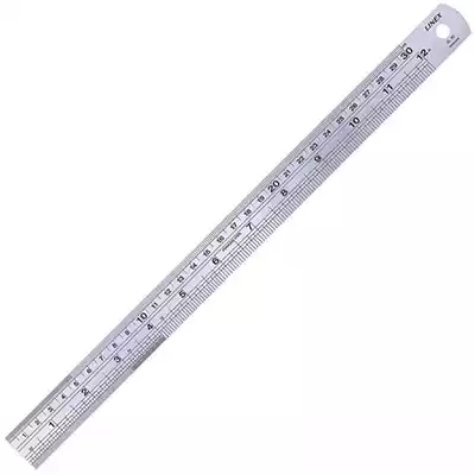 Picture of LINEX SL30 STEEL RULER IMPERIAL/METRIC 300MM