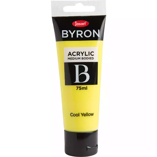 Picture of JASART BYRON ACRYLIC PAINT 75ML COOL YELLOW