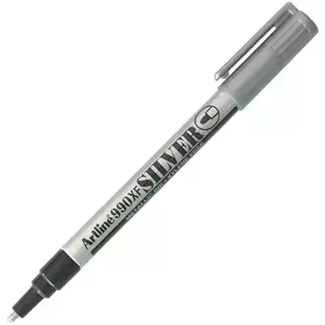 Picture of ARTLINE 990 METALLIC PERMANENT MARKER 1.2MM BULLET SILVER