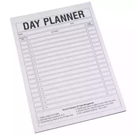 Picture of QUILL DAY PLANNER PAD 70GSM A4 PACK 50 SHEETS