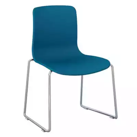 Picture of DAL ACTI CHAIR SLED BASE CHROME FRAME OCEAN BLUE SHELL