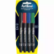 Picture of ARTLINE SUPREME PERMANENT MARKER BULLET 1.0MM ASSORTED PACK 4