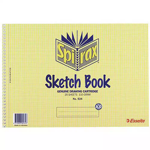 Picture of SPIRAX 534 SKETCH BOOK SPIRAL BOUND 40 PAGE A4