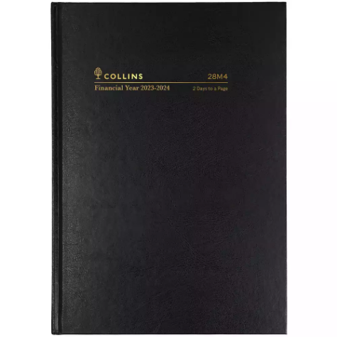 Picture of COLLINS 28M4.P99 FINANCIAL YEAR DIARY 2 DAYS TO PAGE A5 BLACK