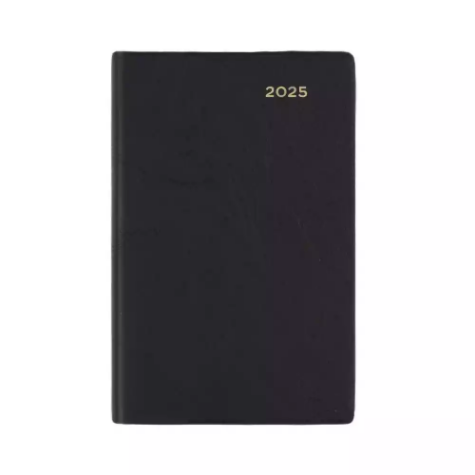 Picture of COLLINS BELMONT POCKET 357.V99 DIARY WEEK TO VIEW A7 BLACK