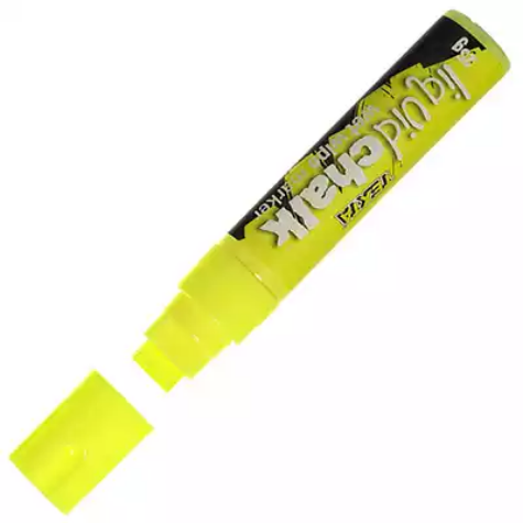 Picture of TEXTA JUMBO LIQUID CHALK MARKER WET WIPE CHISEL 15MM YELLOW