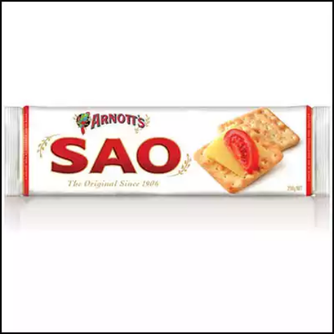 Picture of ARNOTTS SAO CRACKERS 250GM