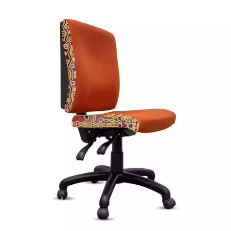 Picture of ORANGE DUST SPECTRUM KATHERINE OFFICE CHAIR MEDIUM BACK 510 X 450 X 910MM GOLDEN ORANGE