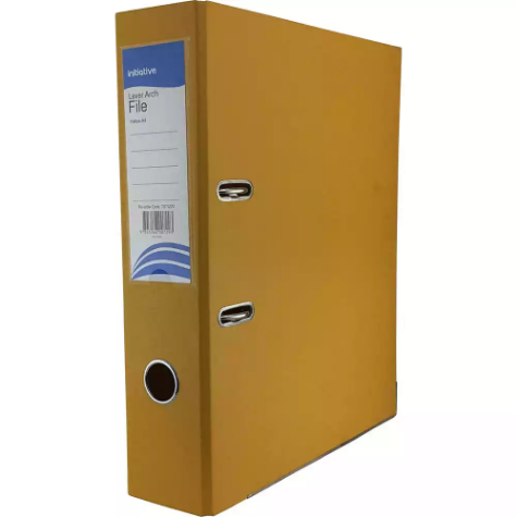 Picture of INITIATIVE LEVER ARCH FILE PP 70MM A4 YELLOW