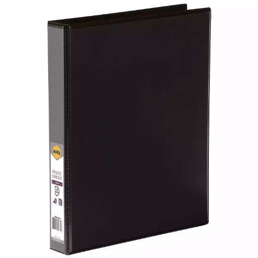 Picture of MARBIG CLEARVIEW INSERT RING BINDER 4D 25MM A4 BLACK