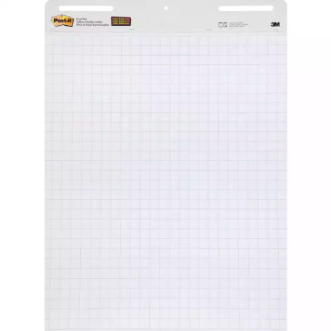 Picture of POST-IT 560 SUPER STICKY EASEL PAD GRID LINED 635 X 775MM WHITE