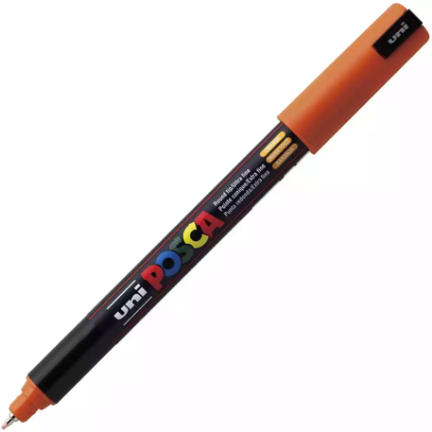 Picture of POSCA PC-1MR PAINT MARKER BULLET ULTRA FINE 0.7MM ORANGE