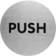 Picture of DURABLE PICTOGRAM SIGN PUSH 65MM STAINLESS STEEL