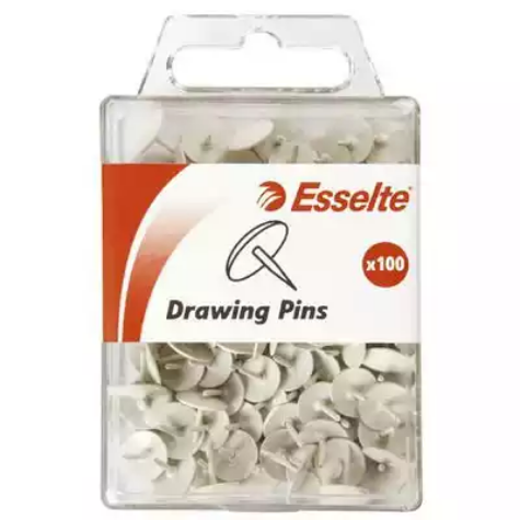 Picture of ESSELTE DRAWING PINS WHITE PACK 100