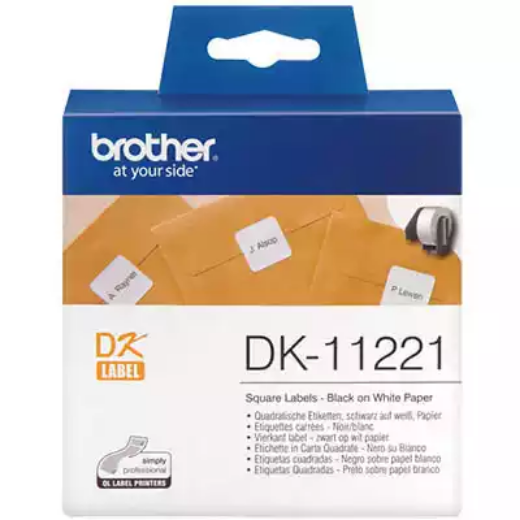 Picture of BROTHER DK-11221 LABEL ROLL SQUARE 23MM WHITE ROLL 1000