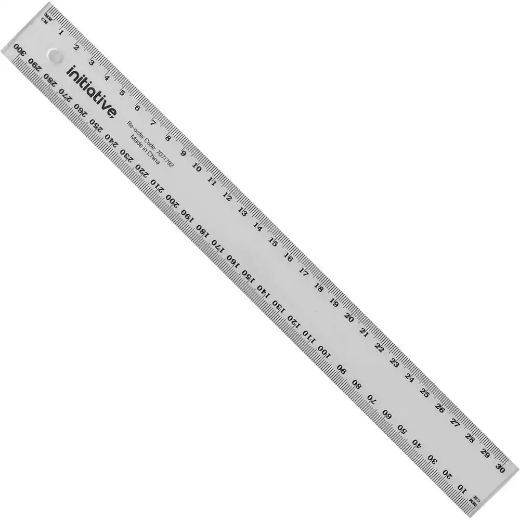 Picture of INITIATIVE RULER METRIC 300MM CLEAR