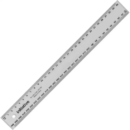 Picture of INITIATIVE RULER METRIC 300MM CLEAR