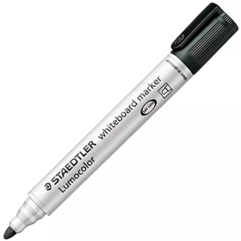 Picture of STAEDTLER 351 LUMOCOLOR WHITEBOARD MARKER BULLET BLACK