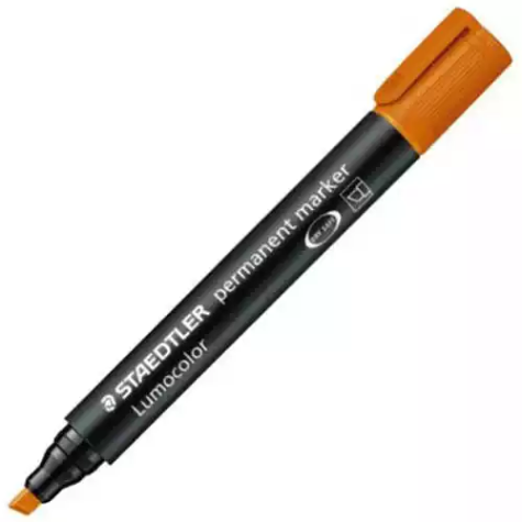 Picture of STAEDTLER 350 LUMOCOLOR PERMANENT MARKER CHISEL 5.0MM ORANGE