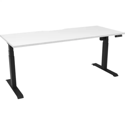 Picture of RAPIDLINE BOOST LIGHT SINGLE SIDED WORKSTATION 1800MM NATURAL WHITE TOP / BLACK FRAME