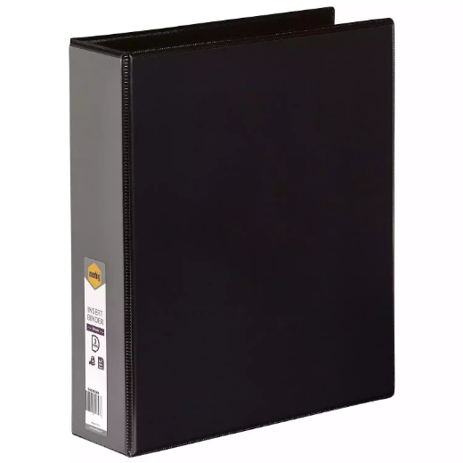 Picture of MARBIG CLEARVIEW INSERT RING BINDER 3D 50MM A4 BLACK