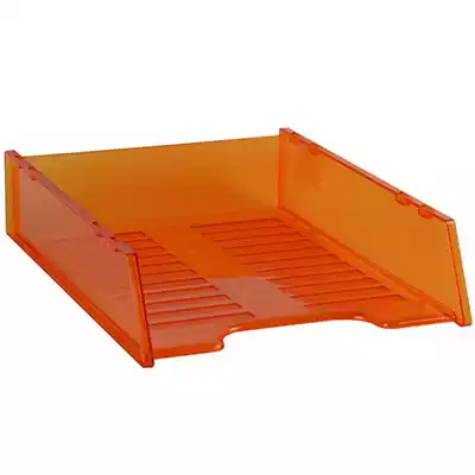 Picture of ITALPLAST MULTI FIT DOCUMENT TRAY A4 TINTED ORANGE