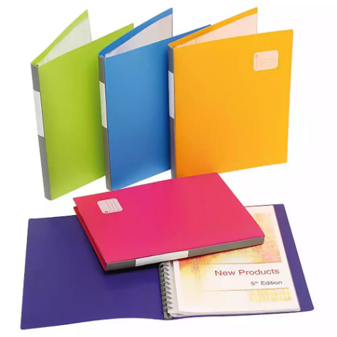 Picture of MARBIG DISPLAY BOOK REFILLABLE 20 POCKET A4 ASSORTED