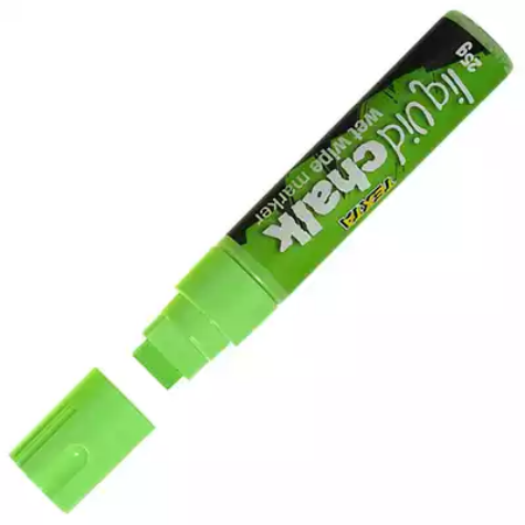 Picture of TEXTA JUMBO LIQUID CHALK MARKER WET WIPE CHISEL 15MM GREEN