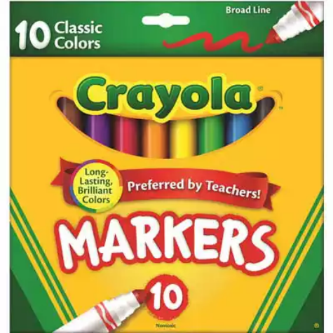 Picture of CRAYOLA CLASSIC COLORS MARKERS PACK 10