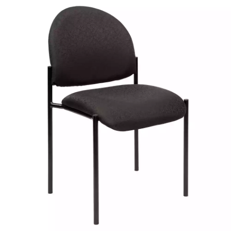 Picture of YS DESIGN STACKING VISITORS CHAIR MEDIUM BACK BLACK