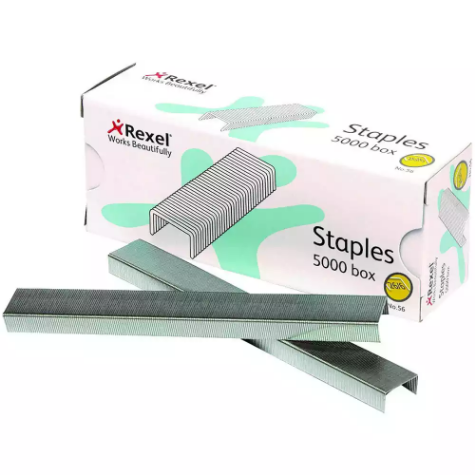 Picture of REXEL STAPLES NO.56 26/6 BOX 5000