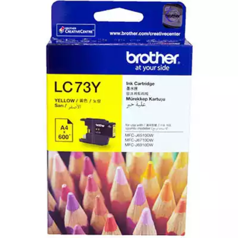 Picture of BROTHER LC73Y INK CARTRIDGE YELLOW