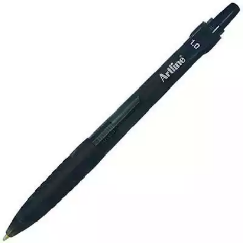 Picture of ARTLINE 8410 GRIP RETRACTABLE BALLPOINT PEN 1.0MM BLACK BOX 50