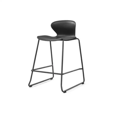 Picture of SYLEX KALEIDO 650H STOOL WITH BLACK SLED FRAME BLACK SEAT