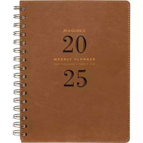 Picture of AT-A-GLANCE AAG3002 SIGNATURE DIARY WEEK TO VIEW A5 BROWN