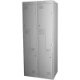 Picture of STEELCO PERSONNEL LOCKER 2 Z DOOR BANK OF 2 LATCHLOCK 380MM SILVER GREY