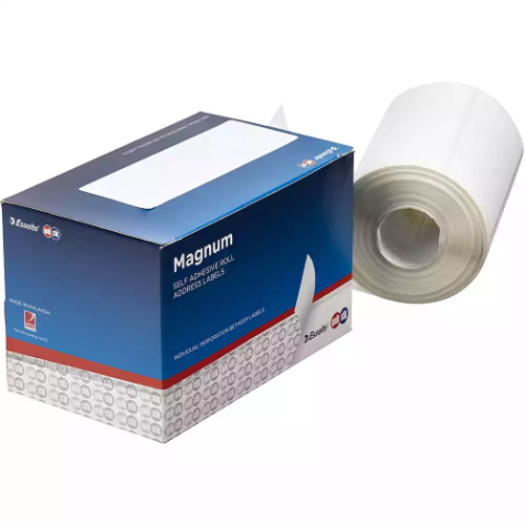 Picture of QUIKSTIK LABEL DISPENSER ADDRESS ROLL 103 X 36MM WHITE PACK 500