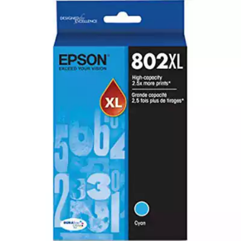 Picture of EPSON 802XL INK CARTRIDGE HIGH YIELD CYAN