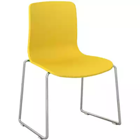 Picture of DAL ACTI CHAIR SLED BASE CHROME FRAME YELLOW SHELL