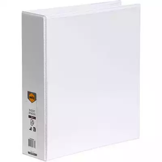 Picture of MARBIG CLEARVIEW INSERT RING BINDER 4D 50MM A4 WHITE