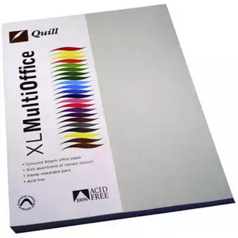 Picture of QUILL COLOURED A4 COPY PAPER 80GSM GREY PACK 100 SHEETS