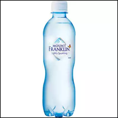 Picture of MOUNT FRANKLIN LIGHTLY SPARKLING WATER 450ML BOTTLE CARTON 24