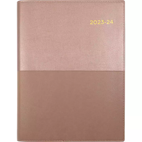 Picture of COLLINS VANESSA FY385.V49 FINANCIAL YEAR DIARY WEEK TO VIEW A5 ROSE GOLD